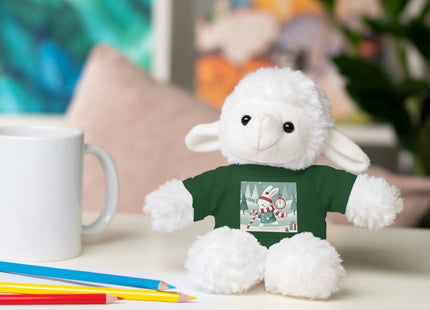 Candy Cane Timekeeper Bunny Stuffed Animals with Tee