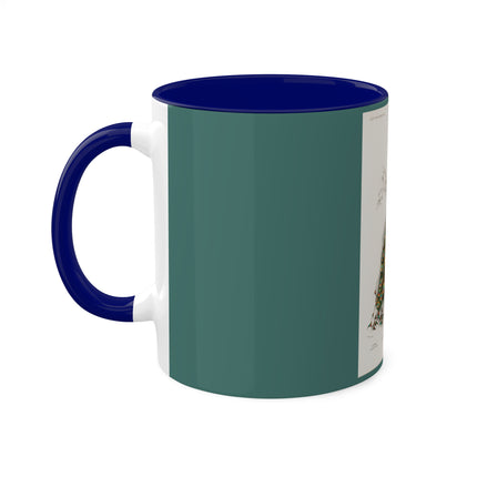 Indian Peafowl by Charles Dessalines D' Orbigny Colorful Mugs, 11oz
