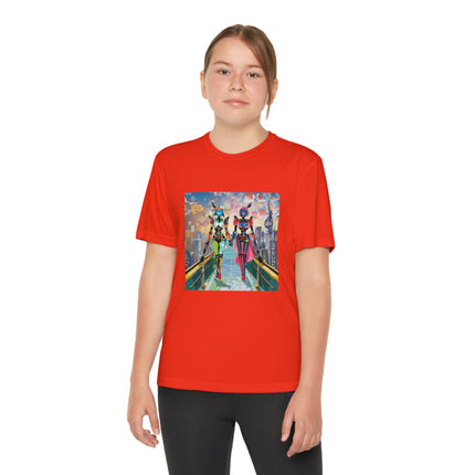 Cyber Punk Robot Models Youth Competitor Tee