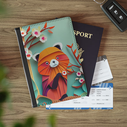 A Playful Red Panda Passport Cover