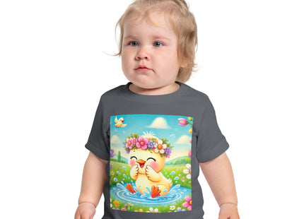 Springtime Splash Duckling Baby Short Sleeve T-Shirt
