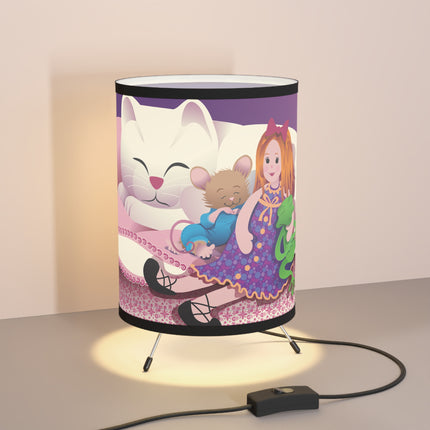 Joy of Friendship Tripod Lamp with High-Res Printed Shade, US\CA plug