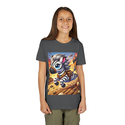Zebra on the Run Youth Short Sleeve Tee
