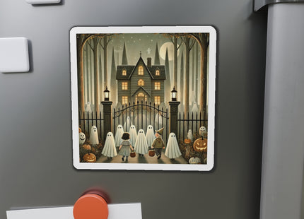 Ghostly Welcome – A Halloween Night Die-Cut Magnets (3 Sizes)