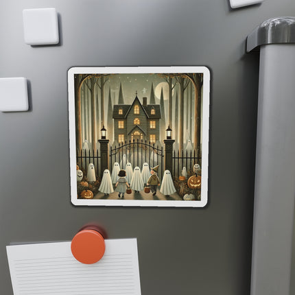 Ghostly Welcome – A Halloween Night Die-Cut Magnets (3 Sizes)