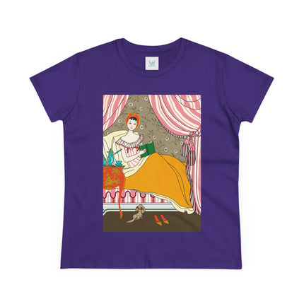 A Moment of Elegance and Comfort Women's Midweight Cotton Tee