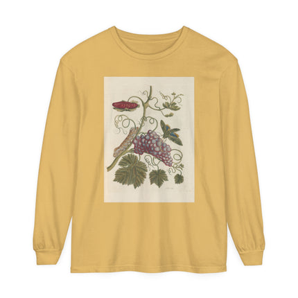 Botanical Pl.49 by Maria Sibylla Garment-dyed Long Sleeve T-Shirt