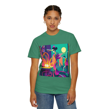 Dance of the Skeleton Ballerinas Unisex Garment-Dyed T-shirt
