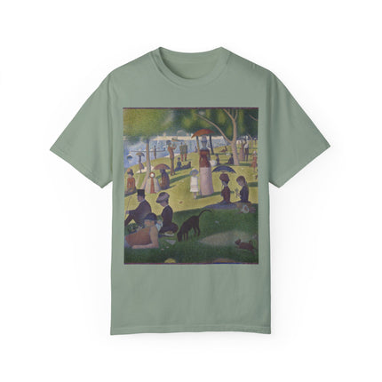 A Sunday on La Grande Jatte by Georges Seurat Unisex Garment-Dyed T-shirt