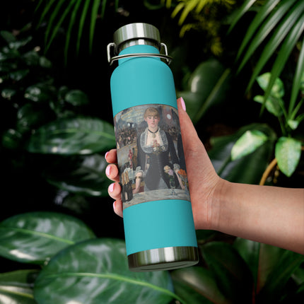 A Bar at the Folies-Bergère by Edouard Manet Copper Vacuum Insulated Bottle, 22oz