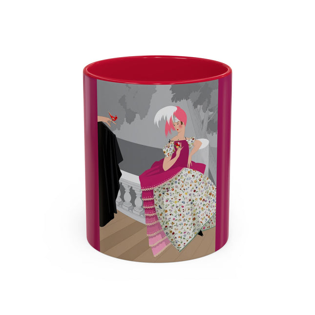 The Red Bird Colorful Mugs – Gentle Storybook Charm & Elegant Whimsy