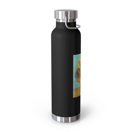 Vase with Twelve Sunflowers by Vincent Van Gogh Copper Vacuum Insulated Bottle, 22oz