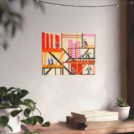 Maquettes de Théatre 4 by Alexandra Exter Premium Matte Horizontal Posters