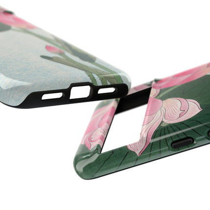 Blooming Lotus Flowers by Ohara Koson Phone Cases
