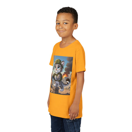 Snow Leopard Lookout Youth Short Sleeve Tee