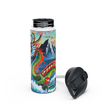 Chinese Dragon Stainless Steel Water Bottle
