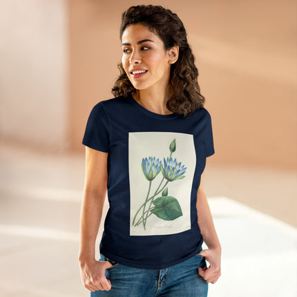 Choix des plus belles fleurs, Plate 055 by Pierre Joseph Redouté  Women's Midweight Cotton Tee