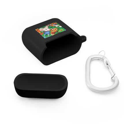 Curious Tabby & Merry Mice – Woodland Adventure AirPods Case