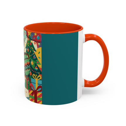 🎄✨ The Lady Of The Christmas Ornament Colorful Mug – Art Deco Holiday Fantasy