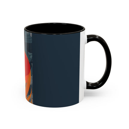 Flame of the Tempest Colorful Mugs – Fiery Storm & Dramatic Elegance