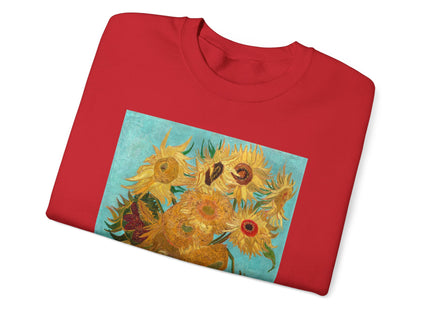 Vase with Twelve Sunflowers by Vincent Van Gogh Heavy Blend™ Crewneck Sweatshirt