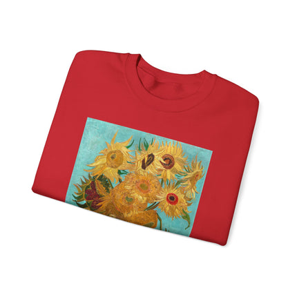 Vase with Twelve Sunflowers by Vincent Van Gogh Heavy Blend™ Crewneck Sweatshirt