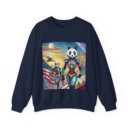 Cyber Punk Robots Unisex Heavy Blend™ Crewneck Sweatshirt