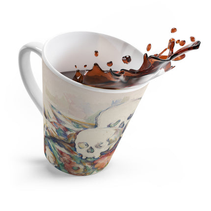 The Three Skulls by Paul Cézanne Latte Mug