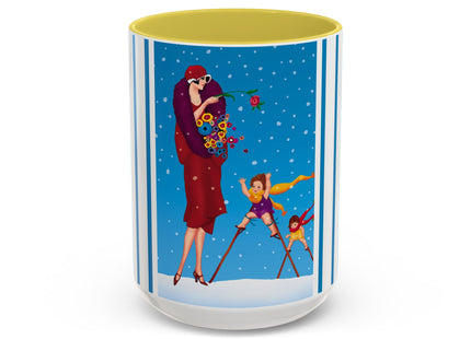 Snowfall & Couture Colorful Mugs (11oz, 15oz)
