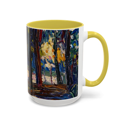 In the Park of St. Cloud by Wassily Kandinsky Colorful Mugs (11oz, 15oz)