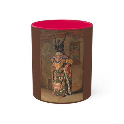 A Buddhist Lama at a Feast at Pemionchi Monastery by Vasily Vereshchagin Colorful Mugs, 11oz