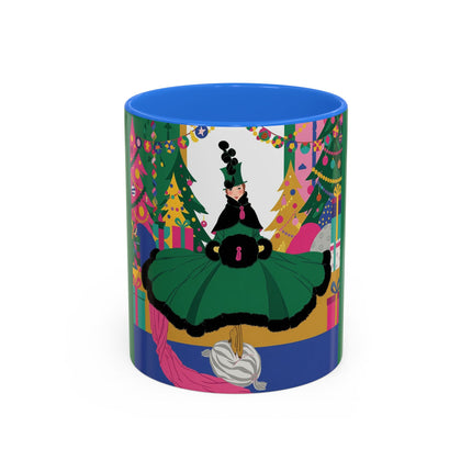 🎄🎁 The Emerald Christmas Belle Colorful Mug – Colorful Holiday Fashion Fantasy