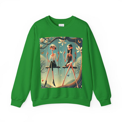 Whispers on the Spring Swing Heavy Blend™ Crewneck Sweatshirt