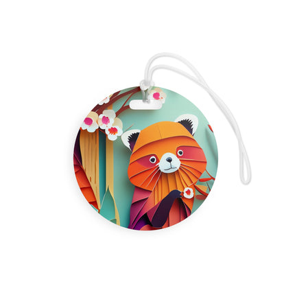 A Playful Red Panda Luggage Tags