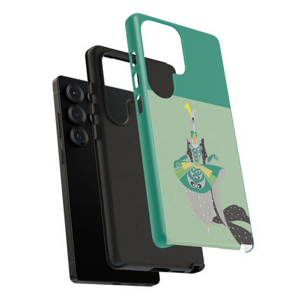 Peacock Dancer Phone Case – Opulent Glamour & Theatrical Elegance