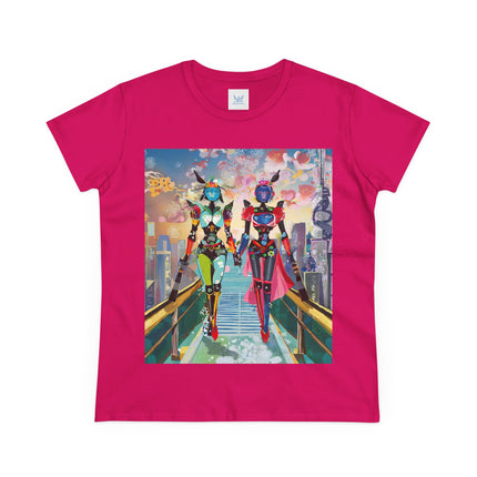 Cyber Punk Robot Models Cotton Tee