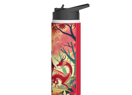 The Dragon Fairy’s Dance Stainless Steel Water Bottle, Standard Lid
