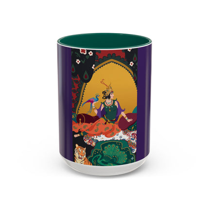 The Jewel Pavilion Colorful Mug (11oz, 15oz) – Royal Elegance, Peacock Beauty & Jewel-Toned Splendor