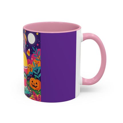 🌙🎃 The Lady Of Moonbeam Hollow Colorful Mug – Whimsical Halloween Charm