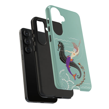 Mermaid on Seahorse Phone Case – Mythic Ocean Grace