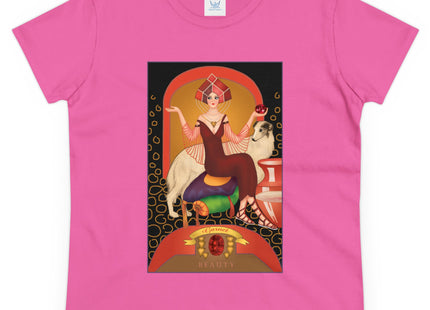 January & Garnet (from the Gem Series) by Sofia Chiostri Women's Midweight Cotton Tee