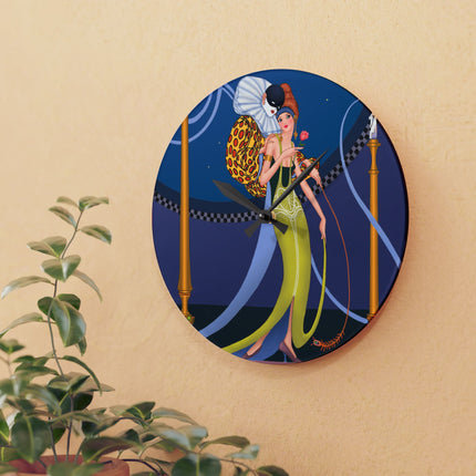 Smoke and Secrets Acrylic Wall Clock