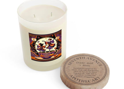 Theatrical Halloween Kabuki Mice on Teacup Scented Candle - Full Glass, 11oz