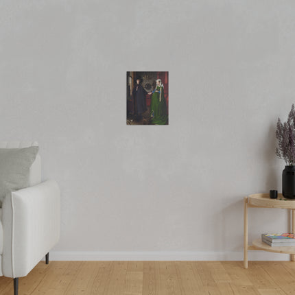 Arnolfini Portrait by Jan Van Eyck Matte Canvas, Stretched, 0.75"