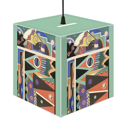 Collection decors et couleurs Pl.03 by Georges Valmiers Light Cube Lamp