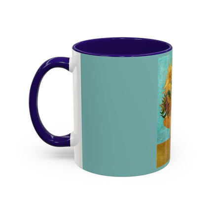 Vase with Twelve Sunflowers by Vincent van Gogh Colorful Mugs (11oz, 15oz)