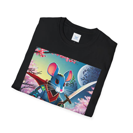Cyber Samurai Rat Softstyle T-Shirt