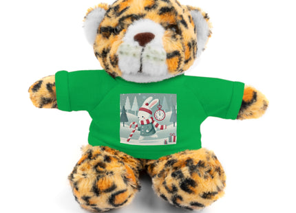 Candy Cane Timekeeper Bunny Stuffed Animals with Tee