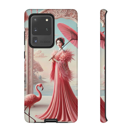 Petals, Porcelain, and Flamingos Phone Cases