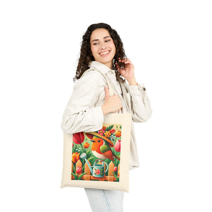 The Little Garden Tender Cotton Canvas Tote Bag – Sunshine, Care & Storybook Charm